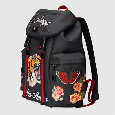 gucci backpack embroidery